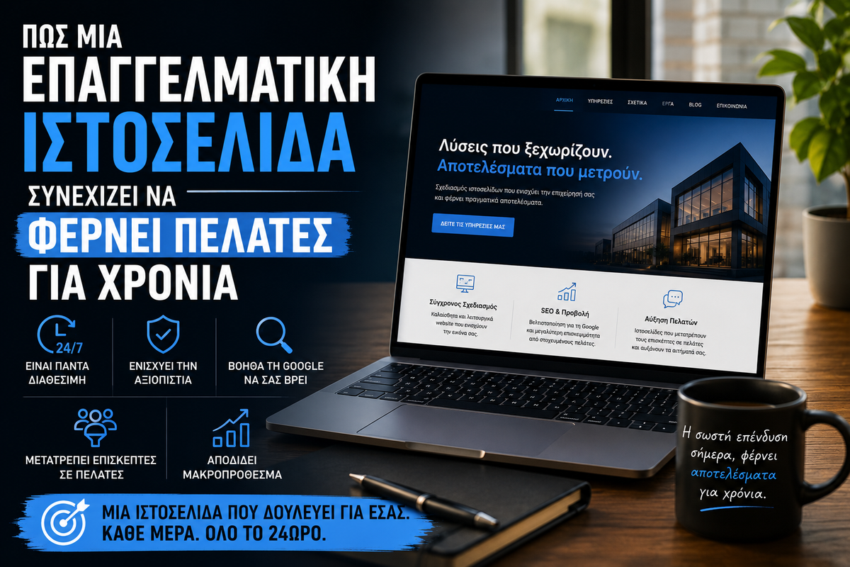 Πώς Μια Επαγγελματική Ιστοσελίδα Συνεχίζει Να Φέρνει Πελάτες Για Χρόνια