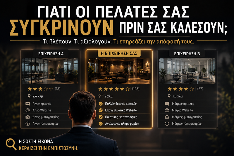 Γιατί Οι Πελάτες Σας Συγκρίνουν Πριν Σας Καλέσουν