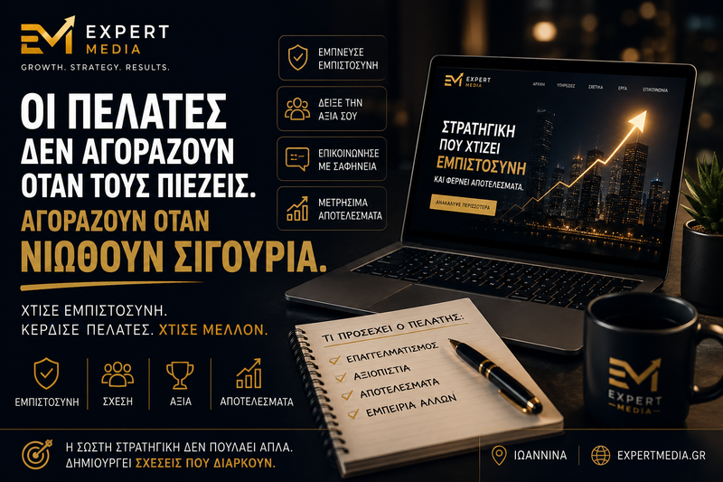 Γιατί οι πελάτες αγοράζουν όταν νιώθουν εμπιστοσύνη | Expert Media
