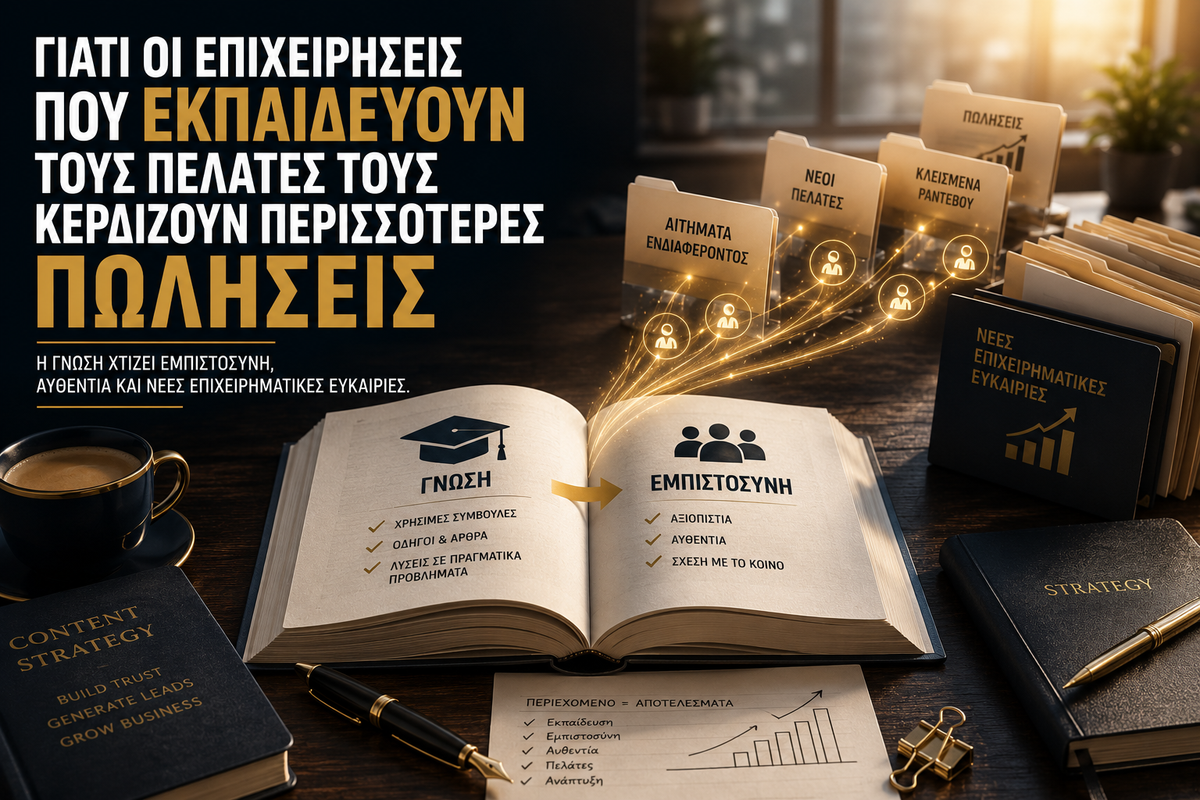 Γιατί Οι Επιχειρήσεις Που Εκπαιδεύουν Τους Πελάτες Τους Κερδίζουν Περισσότερες Πωλήσεις