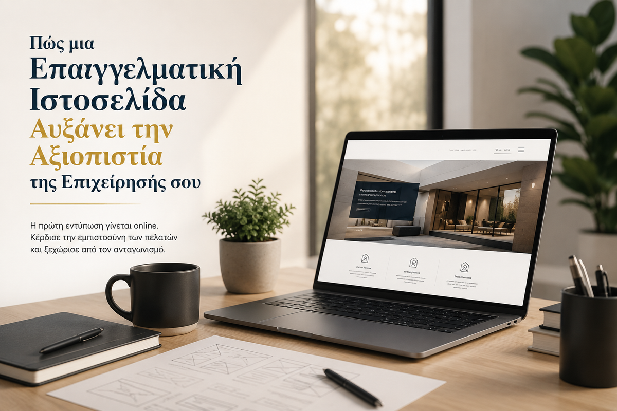 Πώς μια Επαγγελματική Ιστοσελίδα Αυξάνει την Αξιοπιστία της Επιχείρησής σου
