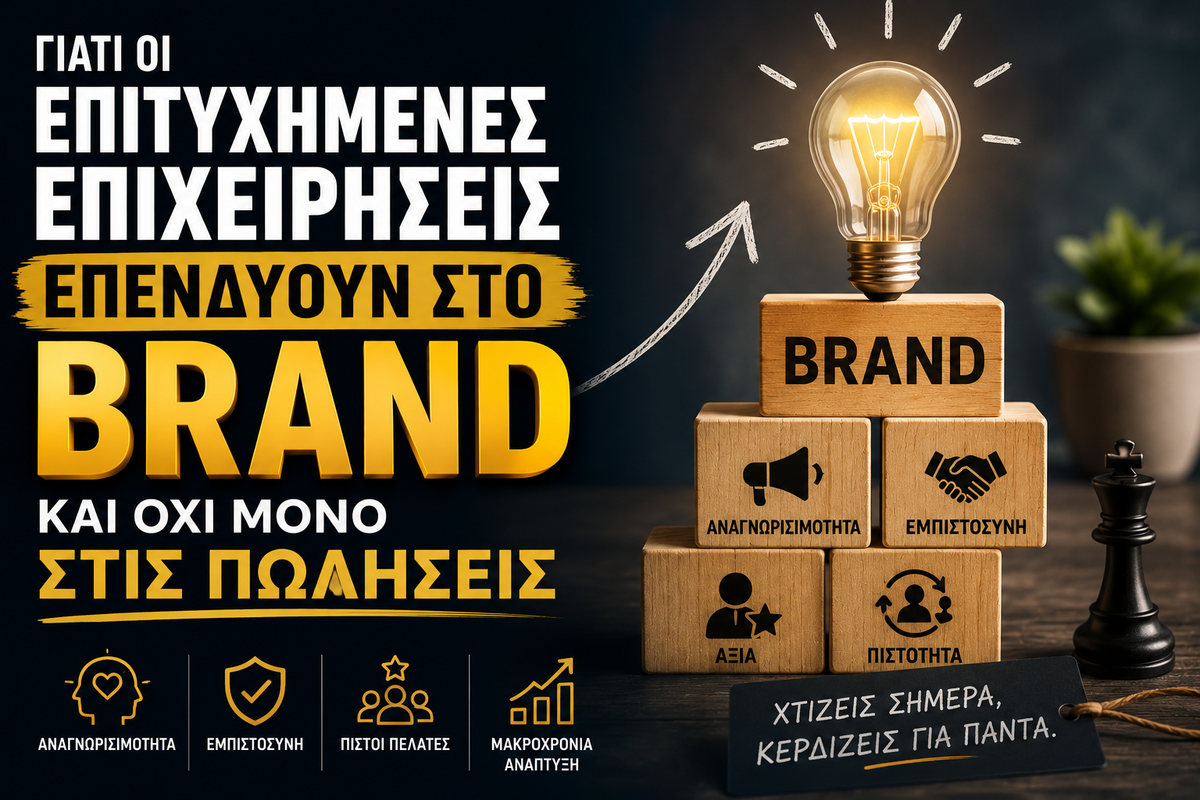 Γιατί Οι Επιτυχημένες Επιχειρήσεις Επενδύουν Στο Brand Και Όχι Μόνο Στις Πωλήσεις